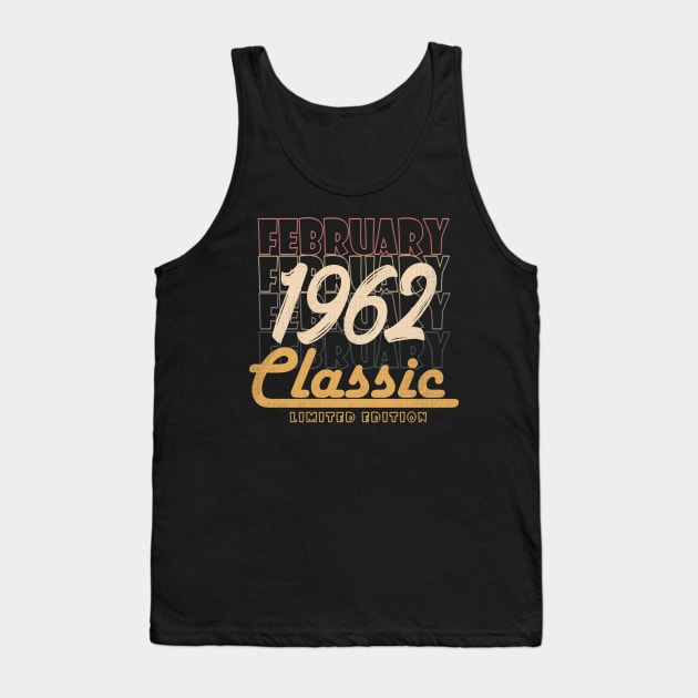 february 1962 birthday Tank Top by BizZo